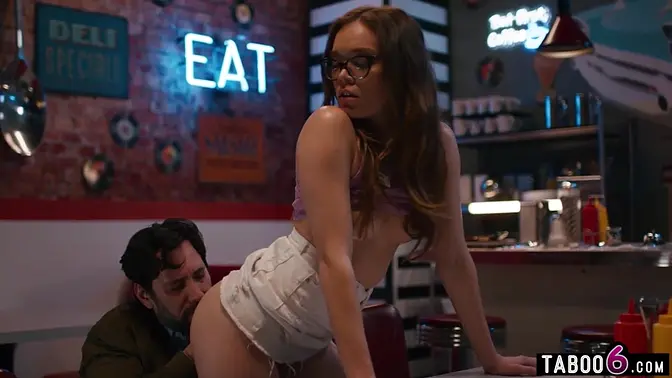 Getting a loan from this guy was very important to this big ass teen