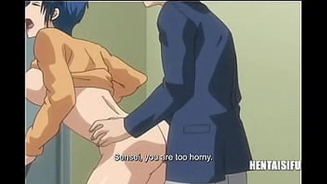 Asian MILF teaches ecchi classes in retro hentai