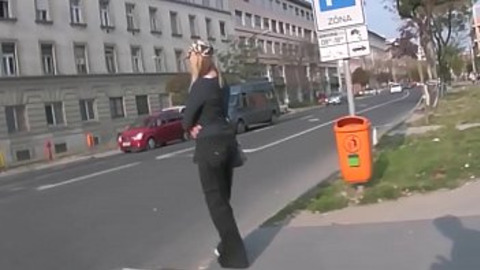 Sexy blonde slut on the street. I followed her with my spy camera, after I her, Mercedes White gets her slut training in strict rope bondage. Part 1.