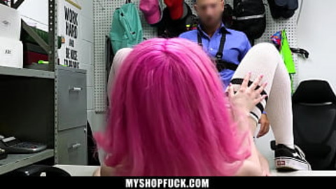 Security Guard Has a Different Punishment Plan for The Teens - Myshopfuck