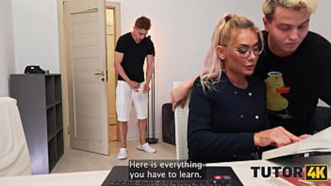 TUTOR4K. Amateur video from a Russian tutor. Hot sex with private teacher Malusha