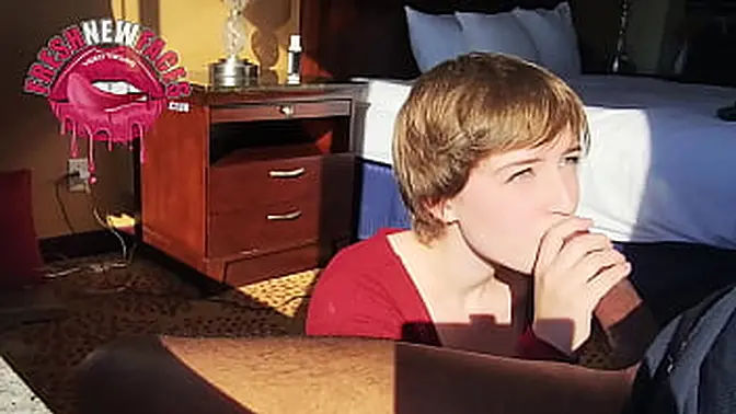 Teen beauty learns deepthroat and cim on camera