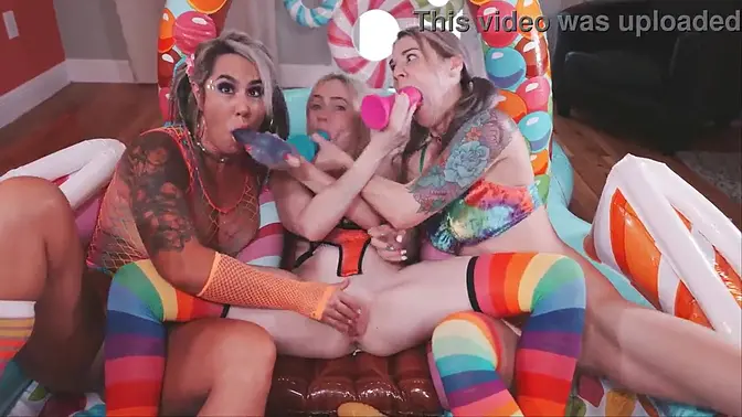 Hot Lesbians Engage in Anal Fisting and Face Fucking