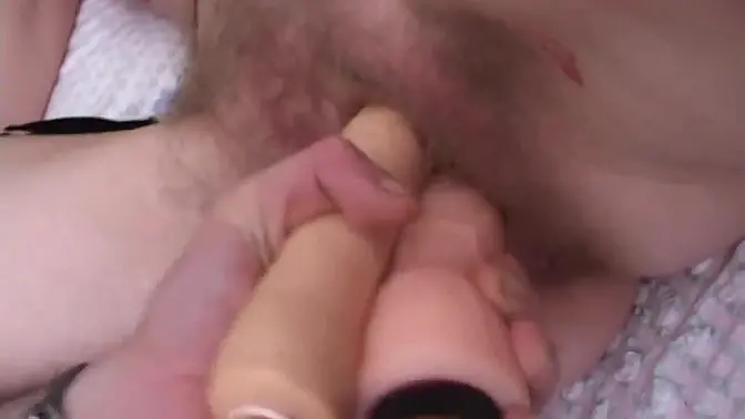Amateur wife's pussy licked while friend's nipples get attention