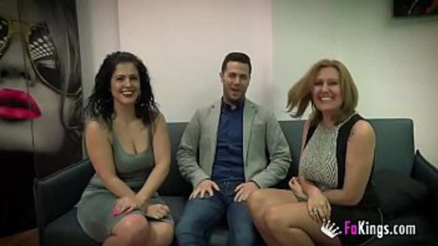 For the first time &mdash;  the most spectacular MILFs at FAKings bang a lucky guy