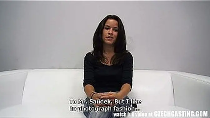 Czech casting star gives authentic squirting orgasm