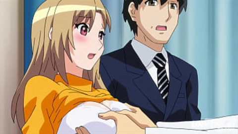 Hentai | Doctor Touches a MILF's Tits Right in Front of her Husband [Uncensored] [Subtitled]