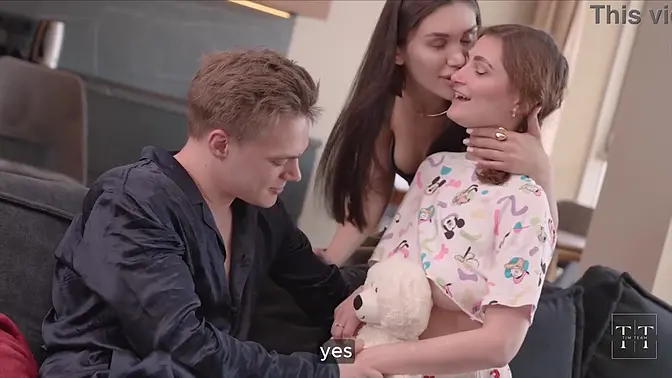 Cuckolded husband watches as his beautiful wife gets a sloppy blowjob and rides monster cock in a st