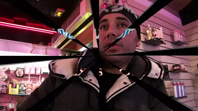 Sensual lingerie model Amandine in a steamy threesome