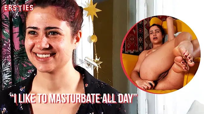 Barcelona babe enjoys big shaft and toys during solo sex session