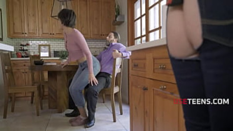 Old Man Freely Uses Step Daughter & Trad Step Wife