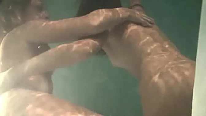 Swimming pool hottest lesbos ever touching and undressing