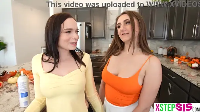 Teen with big tits takes her pussy licked and fucked in a doggystyle threesome