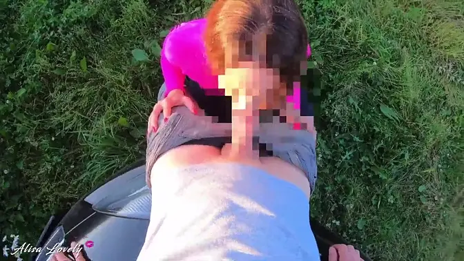 Blonde With Perfect Ass Sucks Cock And Fucks By Car In Field At Sunset