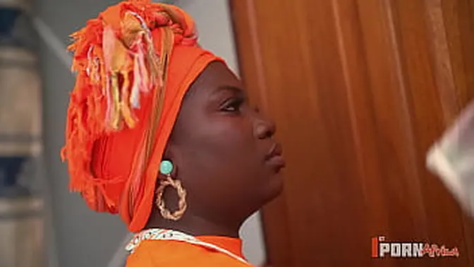 Ebony wife's pussy worshipped by her black lover