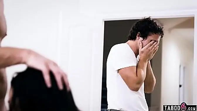 Teen girl gives deepthroat blowjob to stepdad's big cock