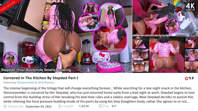 Ebony girl learns lesson in rough doggystyle fuck on filthy floor