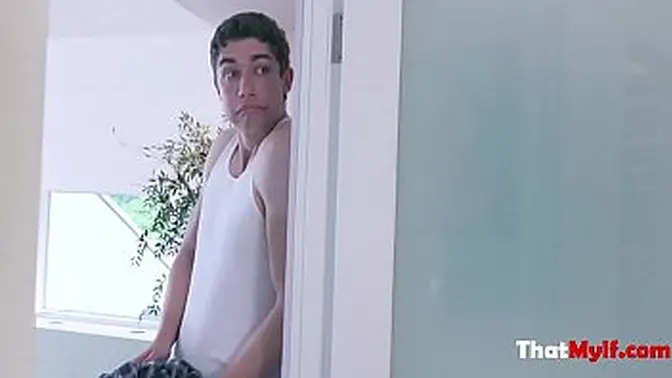 milf Does Laundry & boyfriend