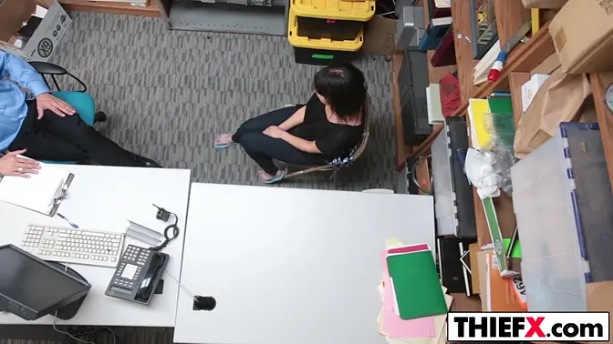 Teen Thief Takes Officers Hard Dick