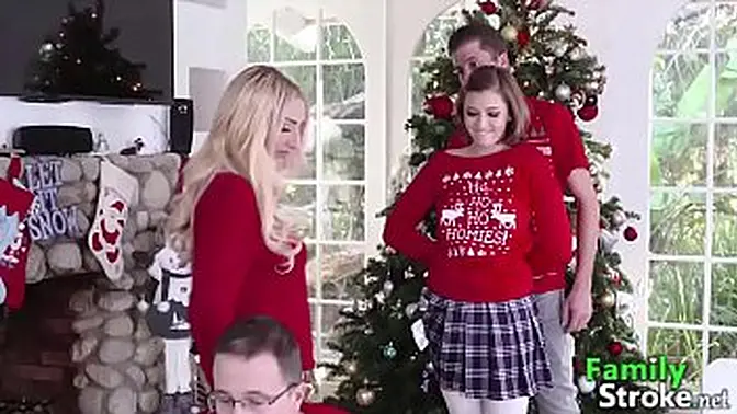 Libertine Stepsibling Sex on Xmas Eve