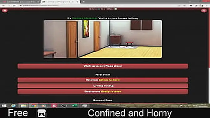 Confined and Horny (free game itchio ) Visual Novel