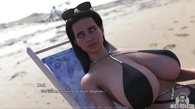 European MILF roleplays with big cock and shaved pussy