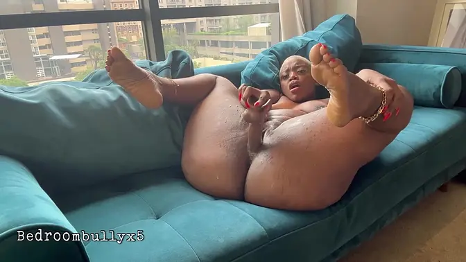 Busty pornstar squirts huge load with BBC dildo