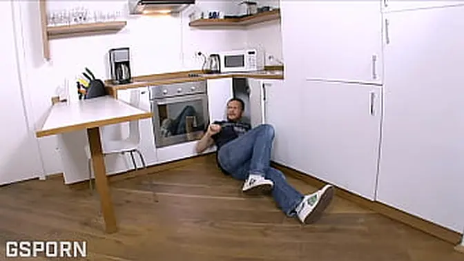 Gorgeous blonde fucked by the plumber