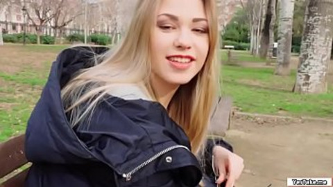 Selvaggia is reading her favorite book when a guys sits beside her and offers her cash for some crazy stuffs  She gets temped by the cash so she takes 