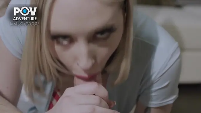 American couple seduces best friend and shows off big tits