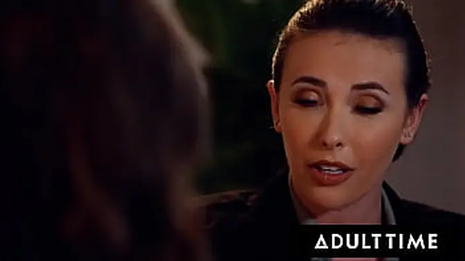 Victoria Voxxx teaches submissive lesbian a lesson in Femdom