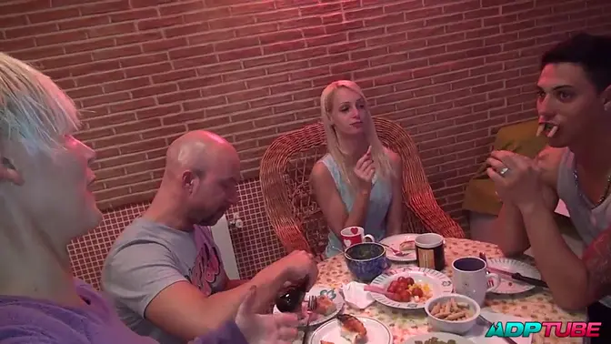 European blondes with big asses in anal exchange