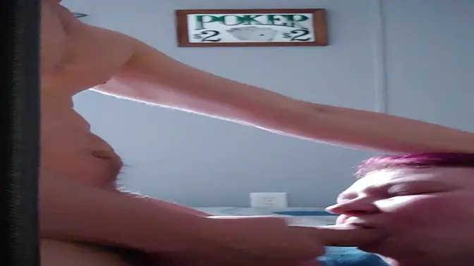 Married whore swallows cum from her cheating husband