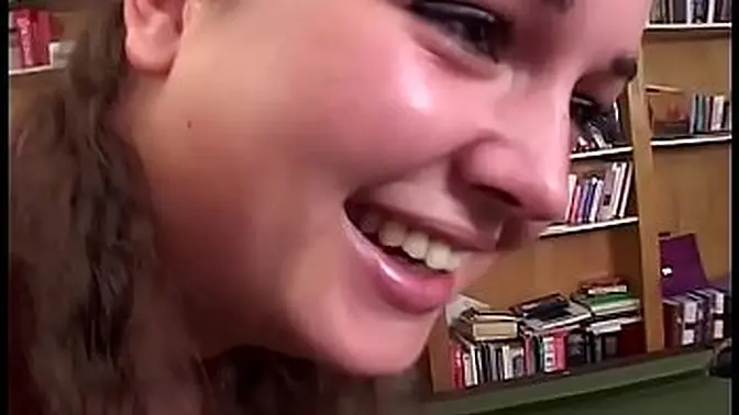 She sucks and jacks him off fast and deep