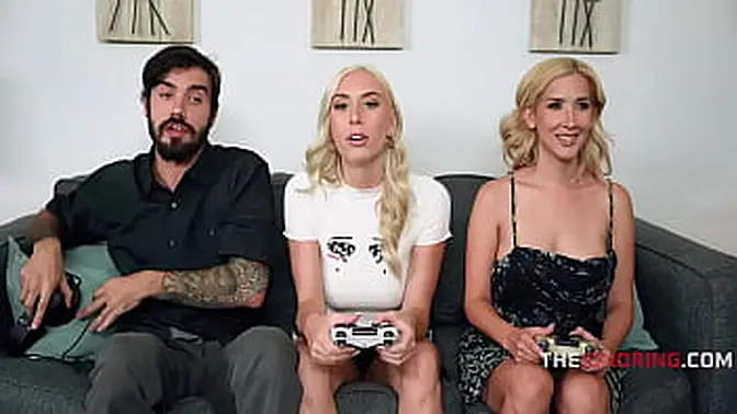 Gamer With Big Natural Tits Gets Fucked & Doesnt Even Notice