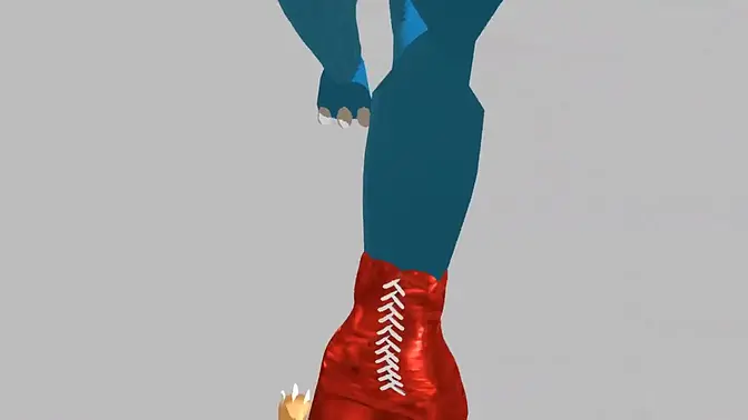 Femdom Pokemon POV: Curvy femme dominates muscular guy in bondage