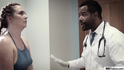Maddy O′Reilly gets her big ass fucked by a black doctor