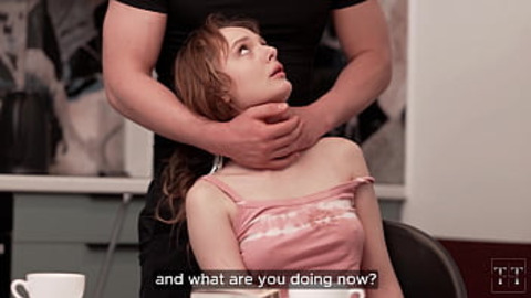 Stepdaughter didn't want to study —  so I grounded her with my huge cock