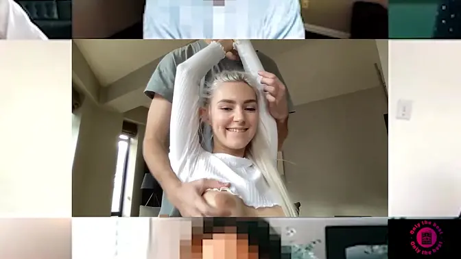 Creampie for 18yo blonde after deepthroat blowjob