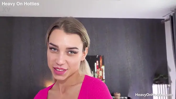 Russian Teen Slut Elena Vedem in Leotard Gets Nibbled and Fingered