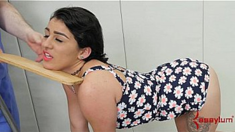 18 year-old anal virgin fucked in ass with tears for lube