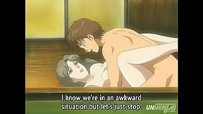 Seductive MILF wife takes her stepson in intense anime porn