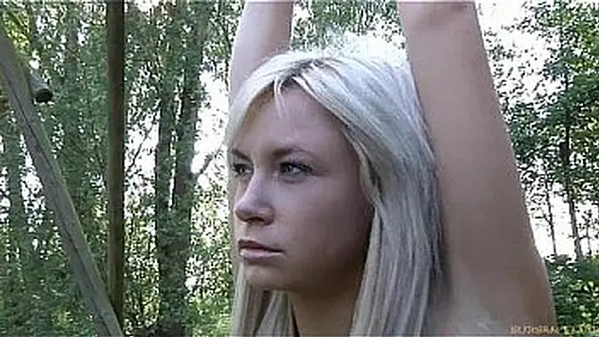 Blonde beauties restrained and dominated in kinky bondage scene