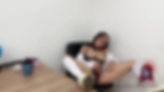 Latina teen slut humiliates herself with big pink dildo