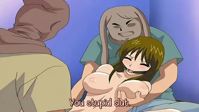 Cartoony MILF gets it in the boobs