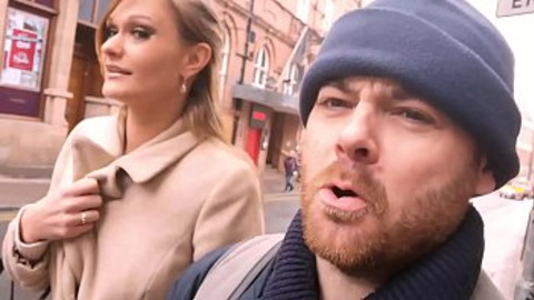 British Girl Exposing herself in Public