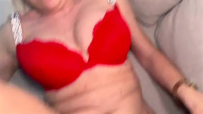 Perfect blonde milf gives a blowjob during a casting interview