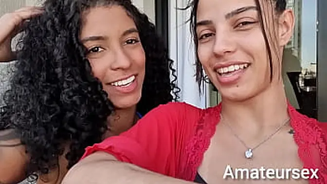 Naughty Latina teen gets black cock in her ass and mouth