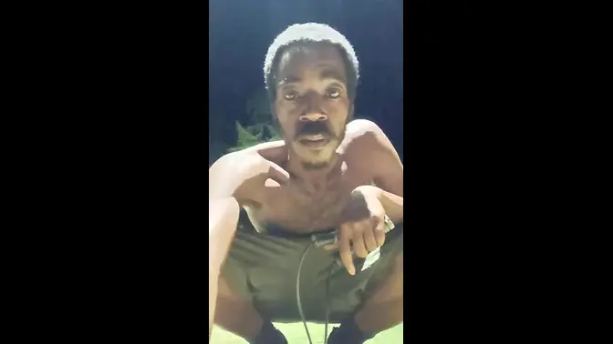 Skinny Beauty in Black Hair Workout