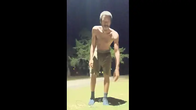 Skinny Beauty in Black Hair Workout